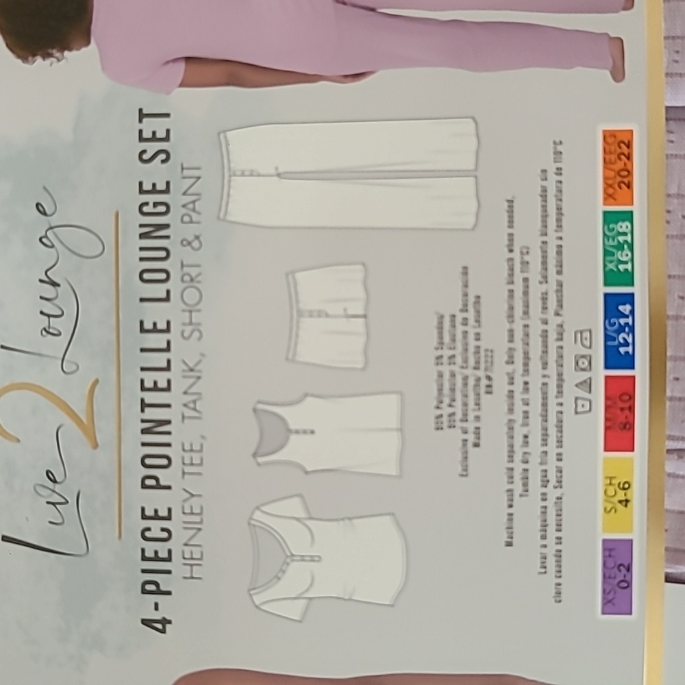 Women's 4-Piece Lilac Lounge Set - Picture 8 of 10